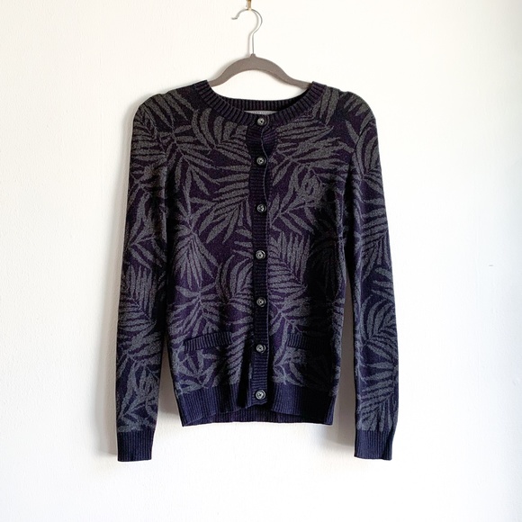 Proenza Schouler for Target botanical fern sweater cardigan X small pre-owned - Picture 9 of 10
